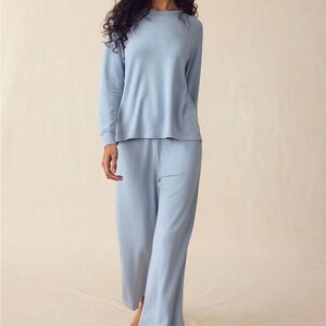 Lake Relax Pant Set — Dusty Blue